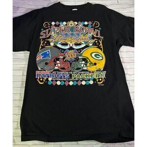 VTG 90s NFL Super Bowl 31 XXXI Green Bay Packers VS New England Patriots 1996 L‎